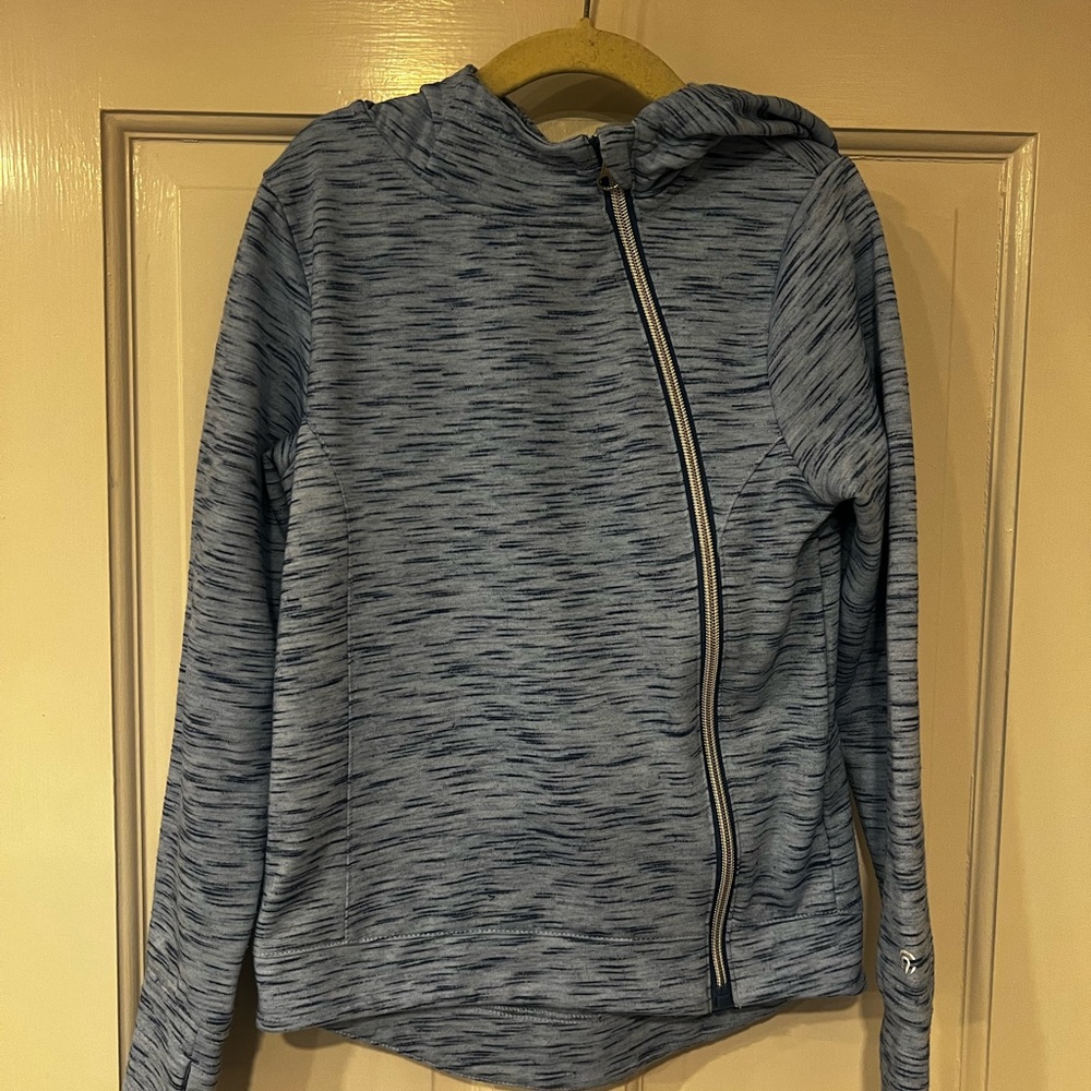 Champion Heathered Blue Zip-Up hoodie 6-6x